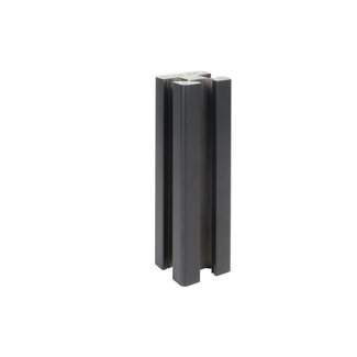 WPC aluminium schuttingpaal - compleet