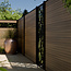 WPC scherm modern compleet (zonder palen) - horizontaal