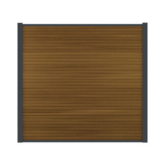 Fiberdeck WPC scherm modern compleet (zonder palen)