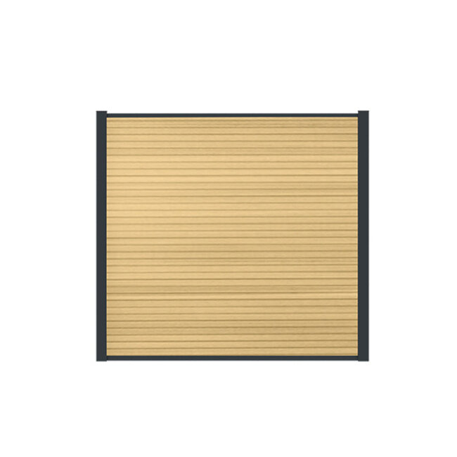 WPC scherm modern compleet (zonder palen)