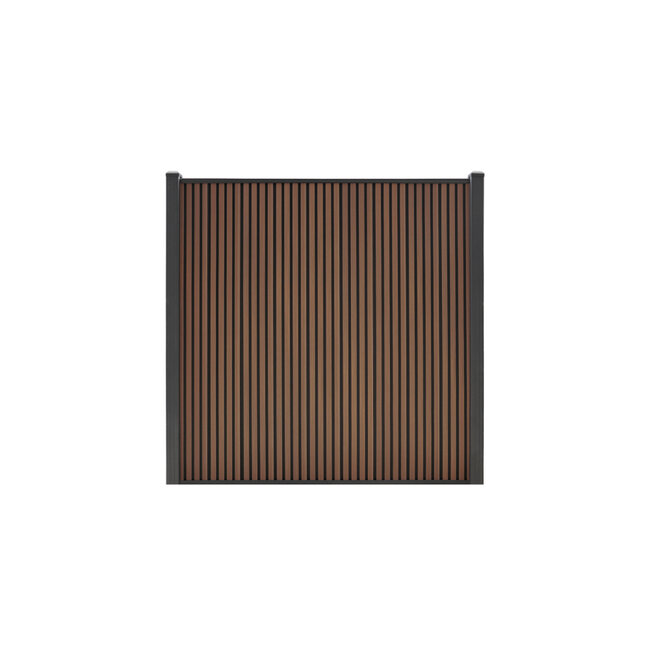 WPC scherm compleet verticaal - zonder palen - Highlander