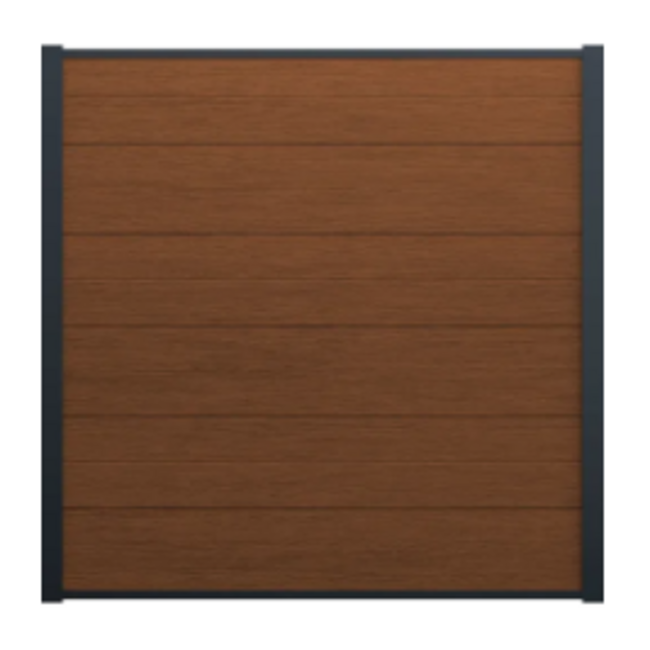 WPC scherm - Exotics - compleet (zonder palen) - horizontaal