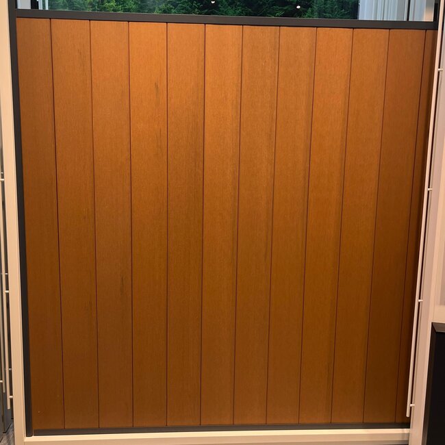 WPC scherm premium compleet (zonder palen) - Verticaal