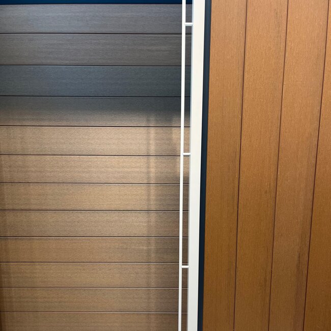 WPC scherm premium compleet (zonder palen) - Verticaal