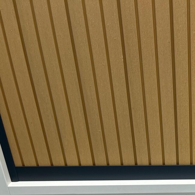 WPC scherm modern compleet (zonder palen) - Verticaal