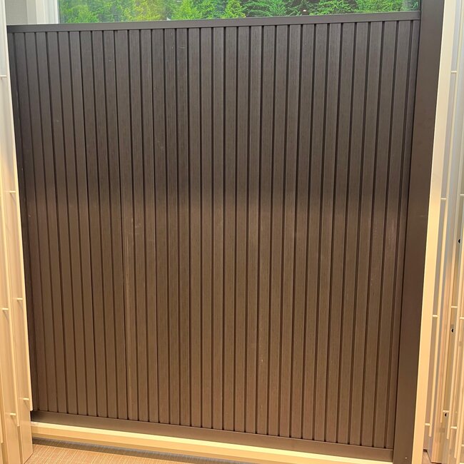 WPC scherm modern compleet (zonder palen) - Verticaal