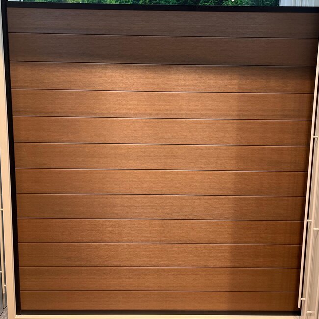 WPC scherm premium compleet (zonder palen) - horizontaal