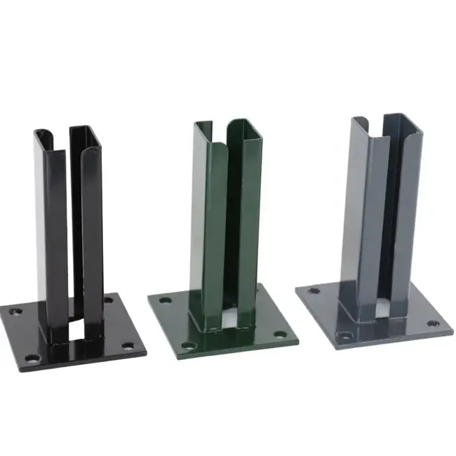 Paalvoet adapter voor koker 80 x 80 mm - Thermisch verzinkt