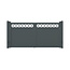 Dubbele aluminium poort - Design