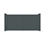 Dubbele aluminium poort - Tandgroef 100 verticaal