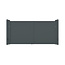 Dubbele aluminium poort - Tandgroef 200 verticaal