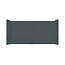 Dubbele aluminium poort - Tandgroef 200 horizontaal