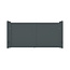 Dubbele aluminium poort - Tandgroef 100 horizontaal