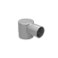 Alu-eindstuk ø 60 x 42 mm uitwendig