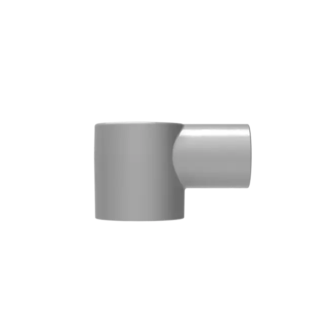 Alu-eindstuk ø 60 x 42 mm uitwendig