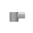 Alu-eindstuk ø 60 x 42 mm uitwendig