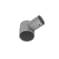 Alu-eindstuk ø 60 x 42 mm uitwendig