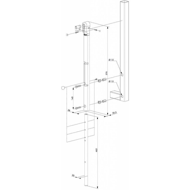Vergrendelbare grondgrendel Keydrop