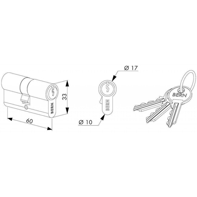 Cilinder 60 mm  3012-60-STD