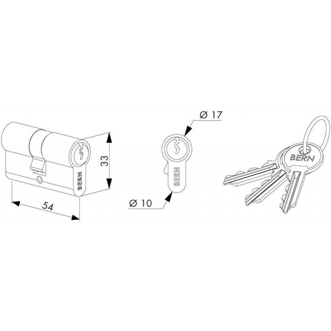 3012-54-STD | 54 mm cilinder