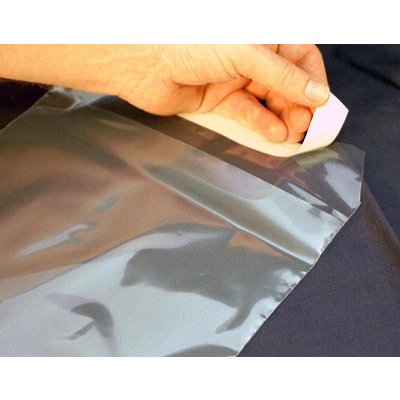 LDPE-Adhäsionsverschlußbeutel, Format: 250 x 350 + 50 mm (B x H + Klappe) = DIN C4, 70 my Stärke,transparent, unbedruckt - Ausverkauf