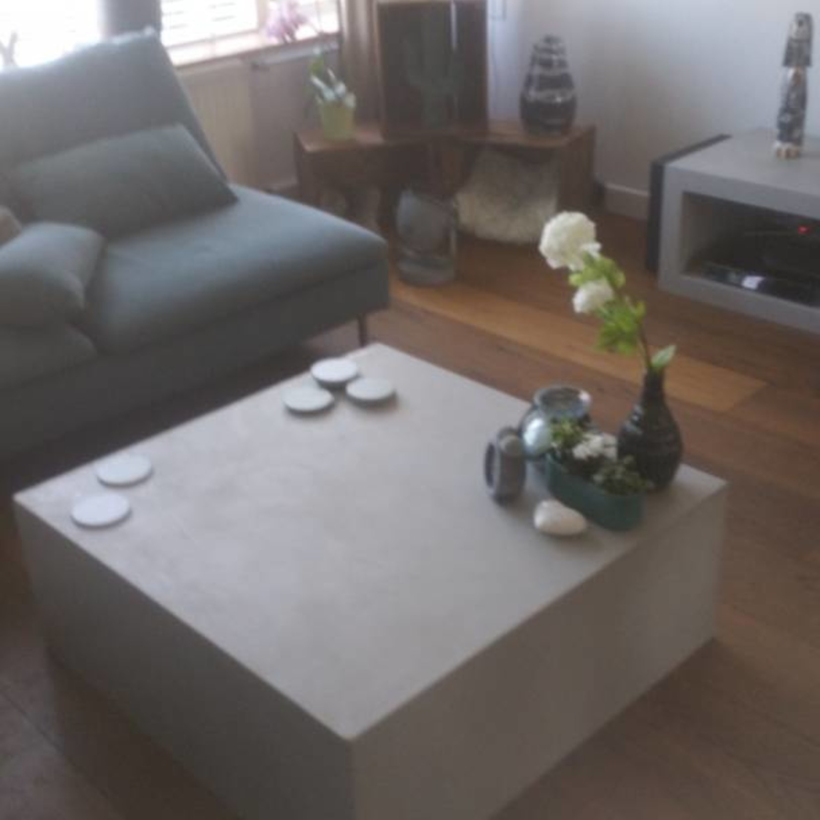 RdeB Hocker 70x70/120x35 - Betonlook / Beton Ciré