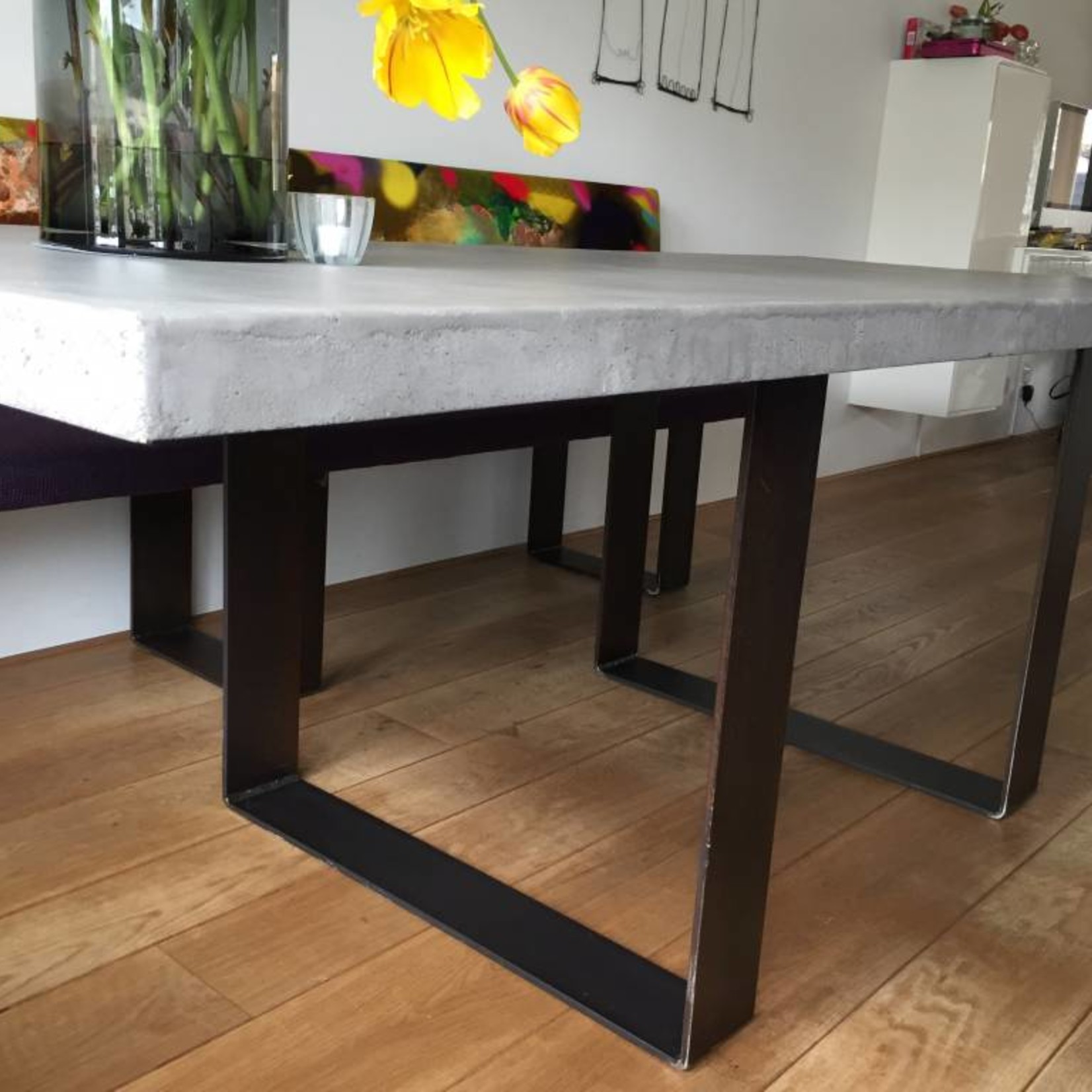RdeB Tafel of Tafelblad - Betonlook / Beton-ciré - 100cm breed