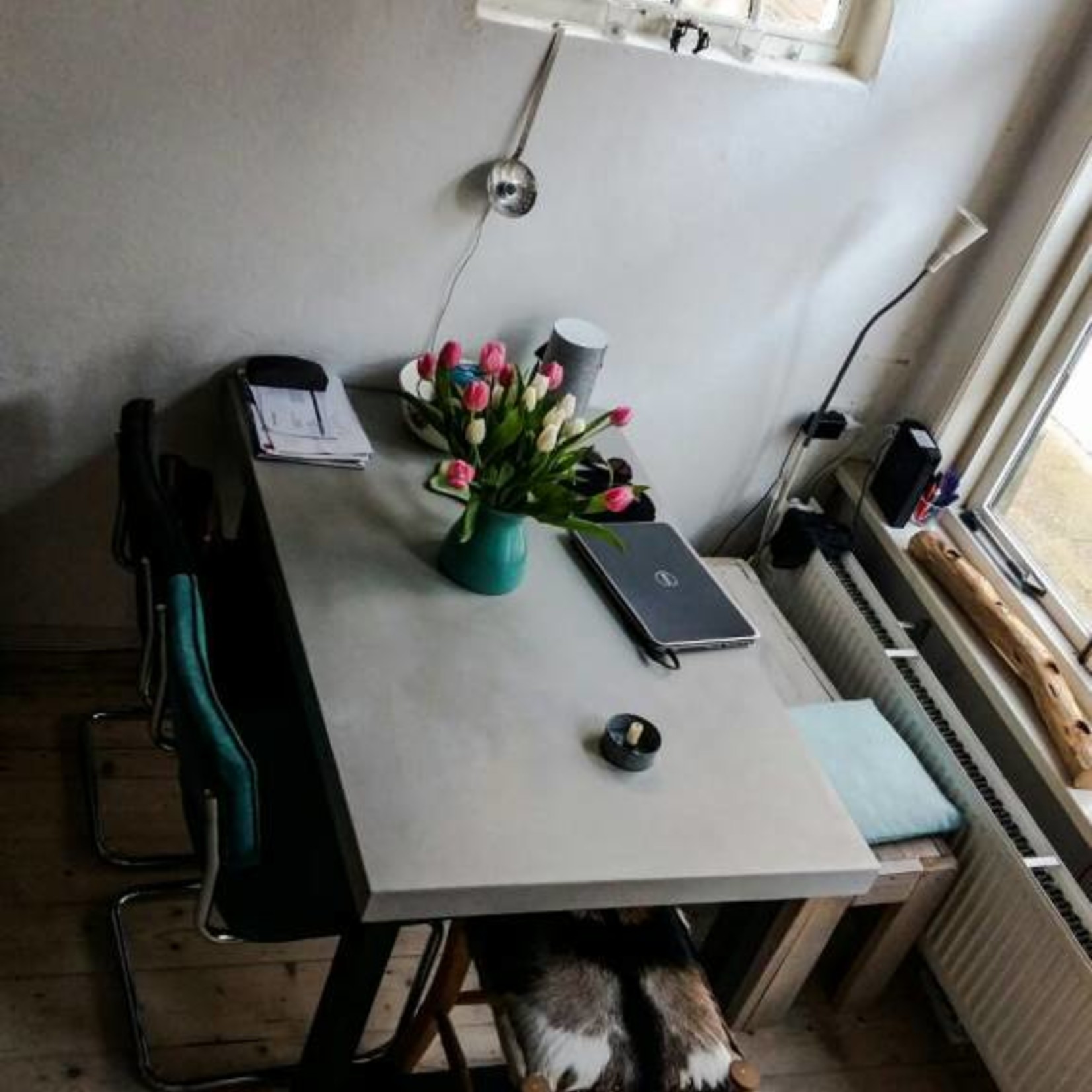 DCR Tafel of Tafelblad Art Betonlook Meubels 70cm breed