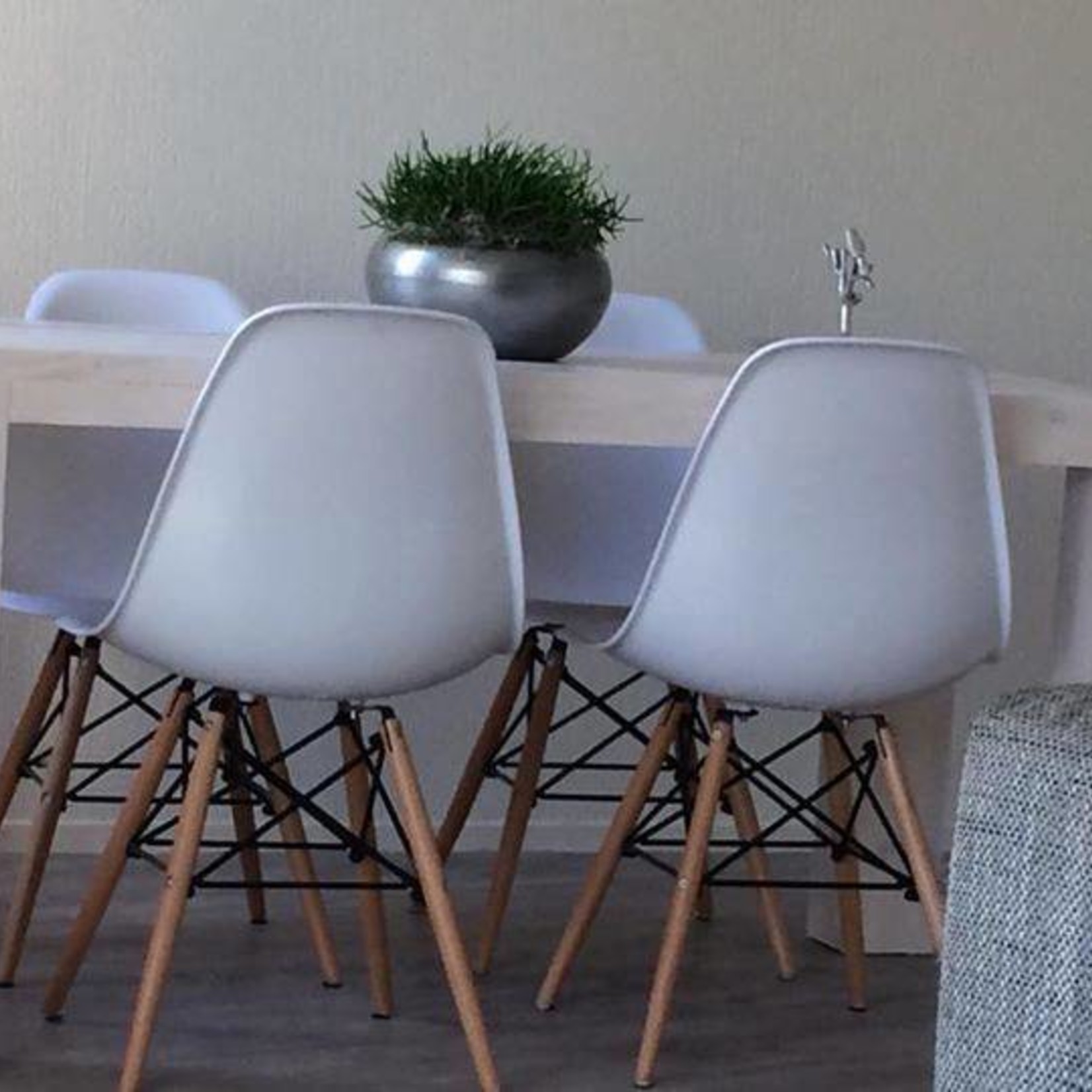 RdeB Eetkamertafel 60 cm breed tot 300 cm lang, Rechte poten  - Steigerhout