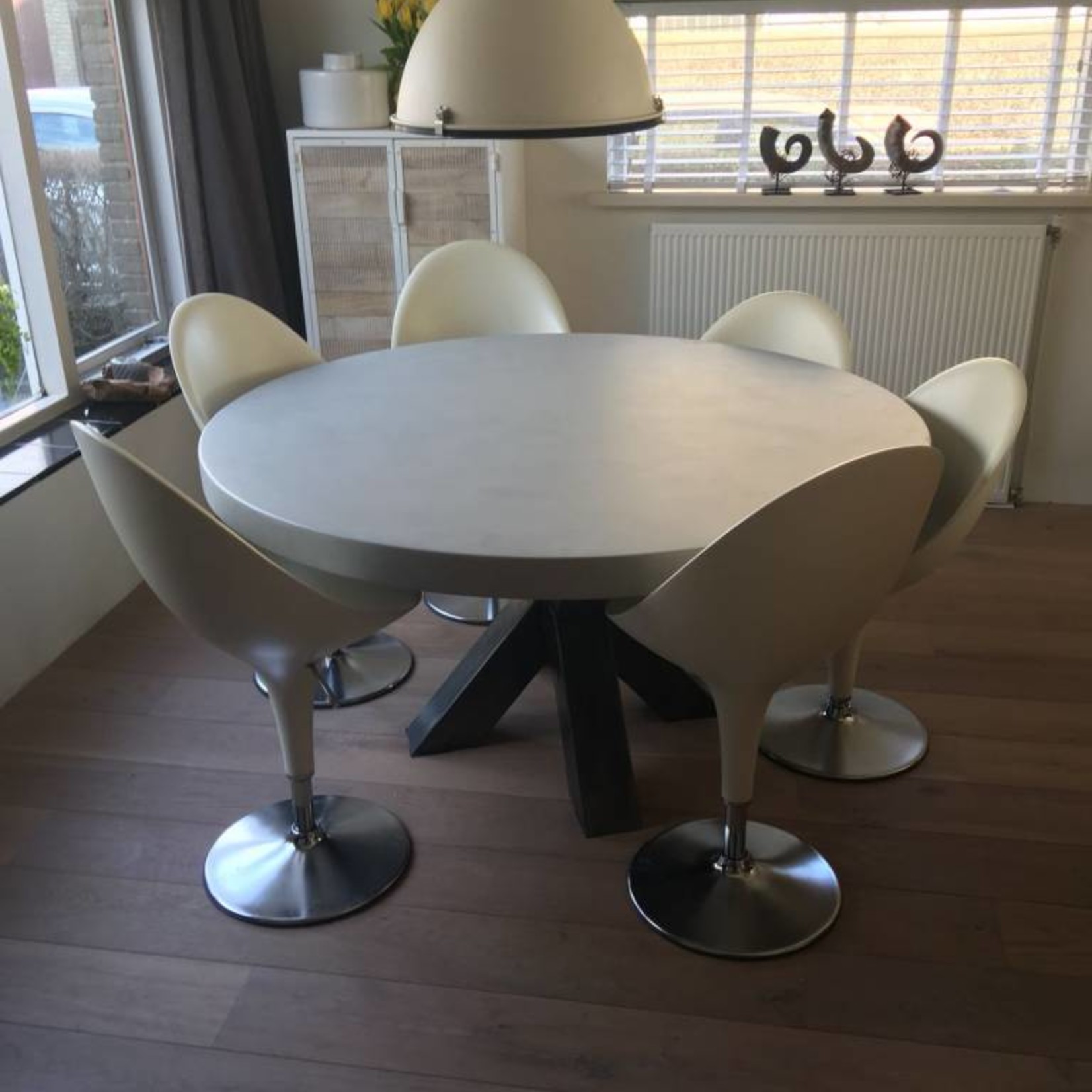 RdeB Ronde tafel of Tafelblad - Betonlook Beton-ciré