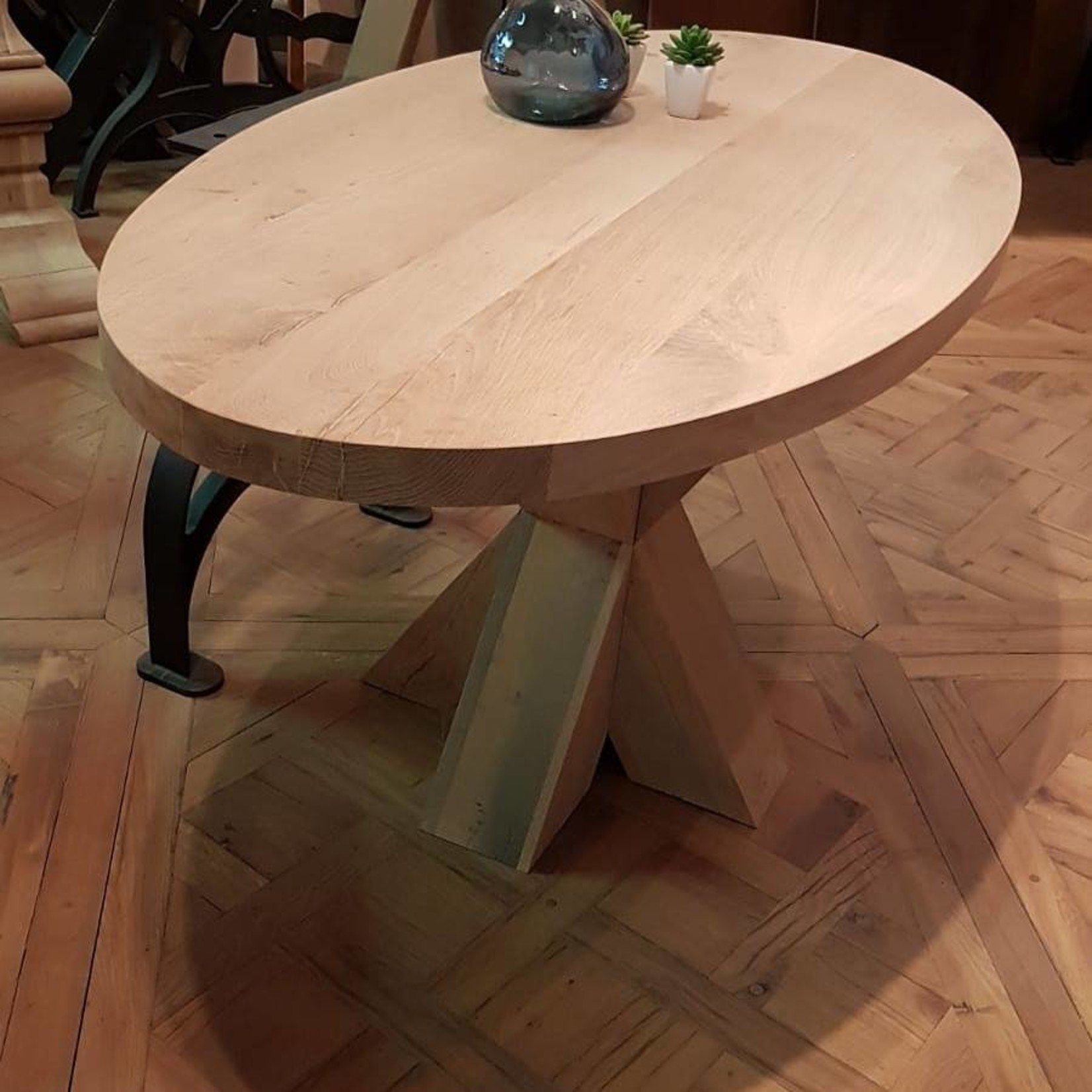 Robuust Tafelblad 70 cm breed tot 150 cm lang - ± 40mm - Eiken Massief