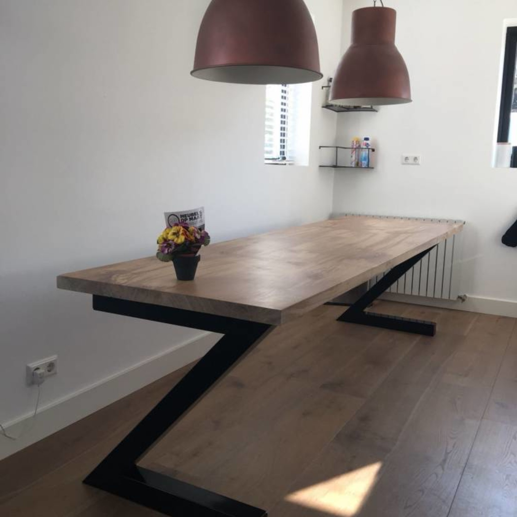 Robuust Tafelblad 80 cm breed tot 300 cm lang - ± 40mm - Eiken Massief