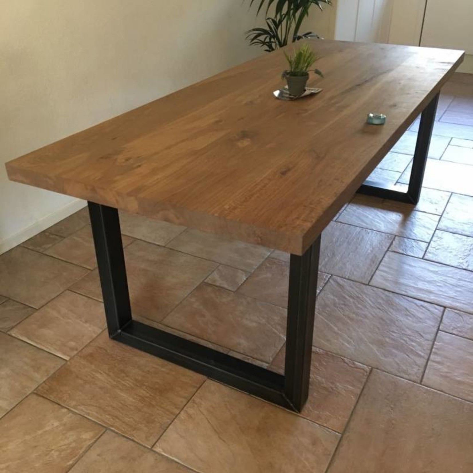Robuust Tafelblad 100 cm breed tot 300 cm lang - ± 40mm - Eiken Massief