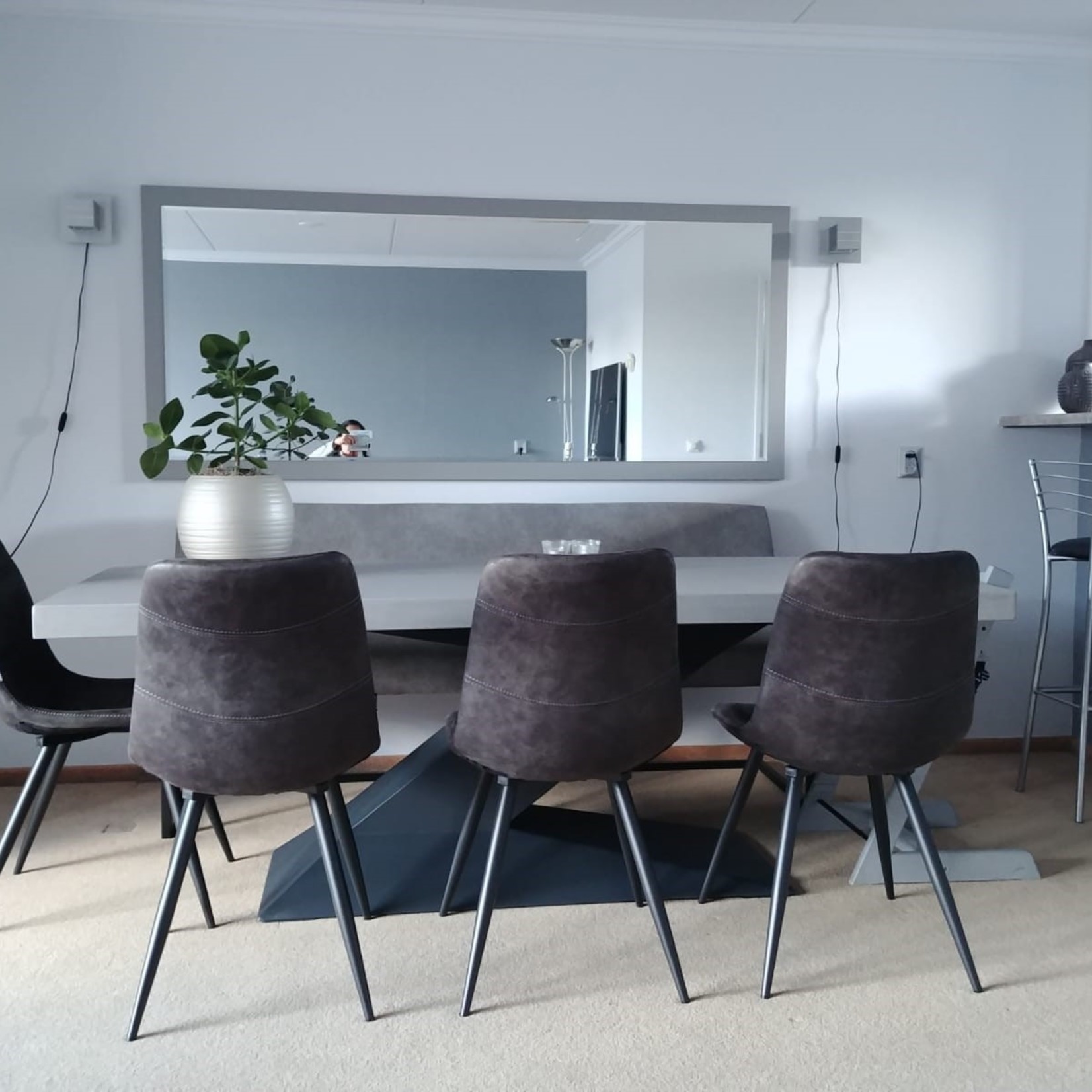 RdeB Tafel of Tafelblad - Betonlook / Beton-ciré - 100cm breed