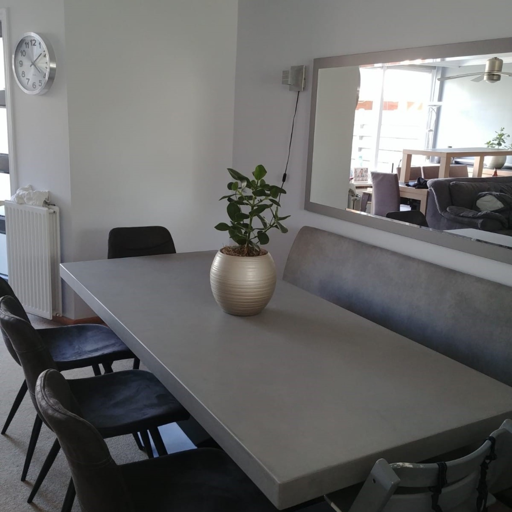 RdeB Tafel of Tafelblad - Betonlook / Beton-ciré - 100cm breed