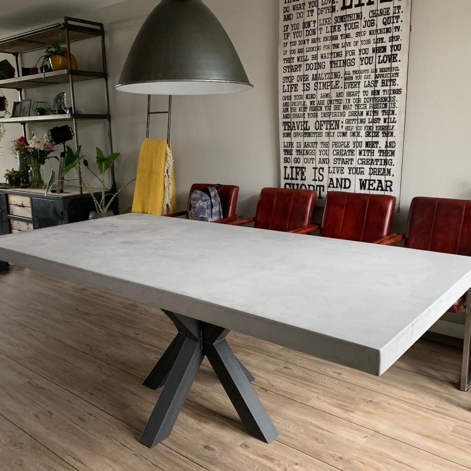 DCR Tafel of Tafelblad Art Betonlook Meubels 90cm breed