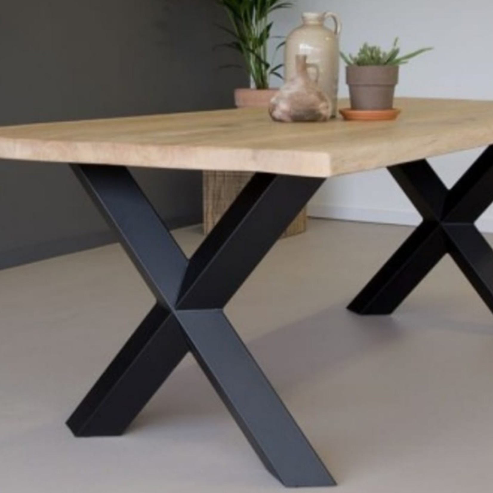 Robuust Tafelblad 70 cm breed tot 300 cm lang - ± 40mm - Eiken Massief
