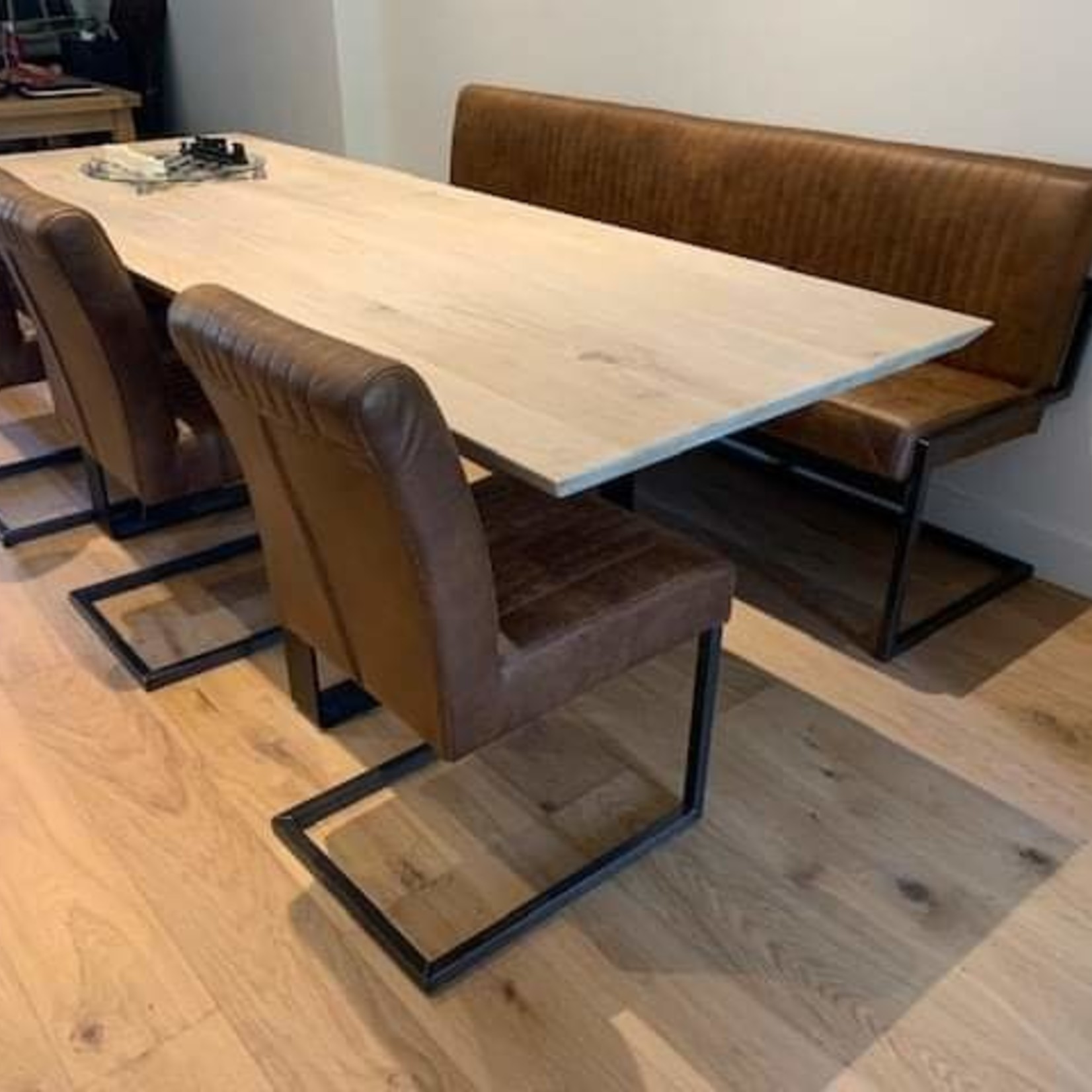 Robuust Tafelblad 70 cm breed tot 300 cm lang - ± 40mm - Eiken Massief
