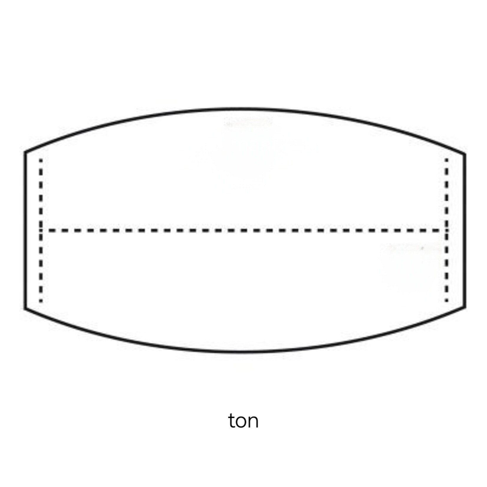 Stel zelf uw complete ovale tafel samen (max. 120x300 cm) - Betonlook / Beton Ciré - 44 mm