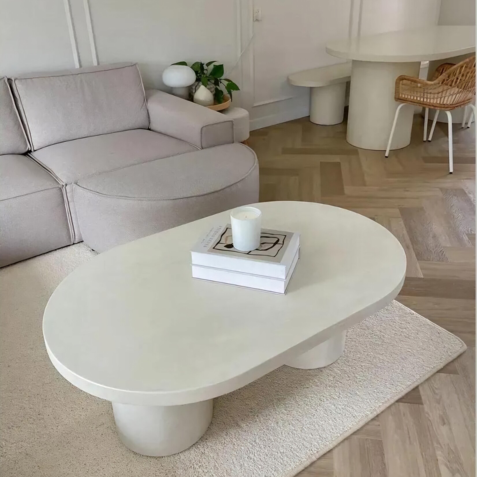 DCR Salontafel of Salontafelblad Art Betonlook Meubels 40cm breed