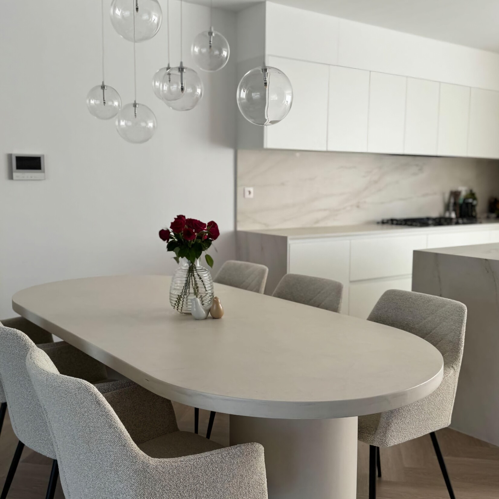 RdeB Tafel of Tafelblad - Betonlook / Beton-ciré - 110cm breed