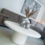 RdeB Ronde salontafel of tafelblad Betonlook / Beton-ciré
