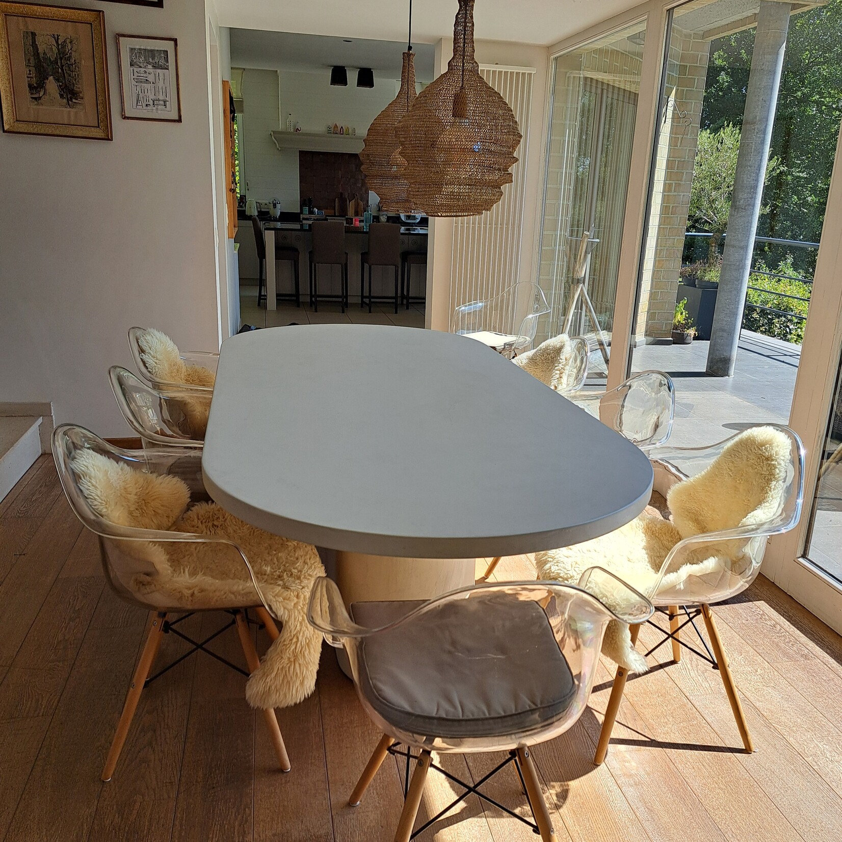 DCR Tafel of Tafelblad Art Betonlook Meubels 80cm breed
