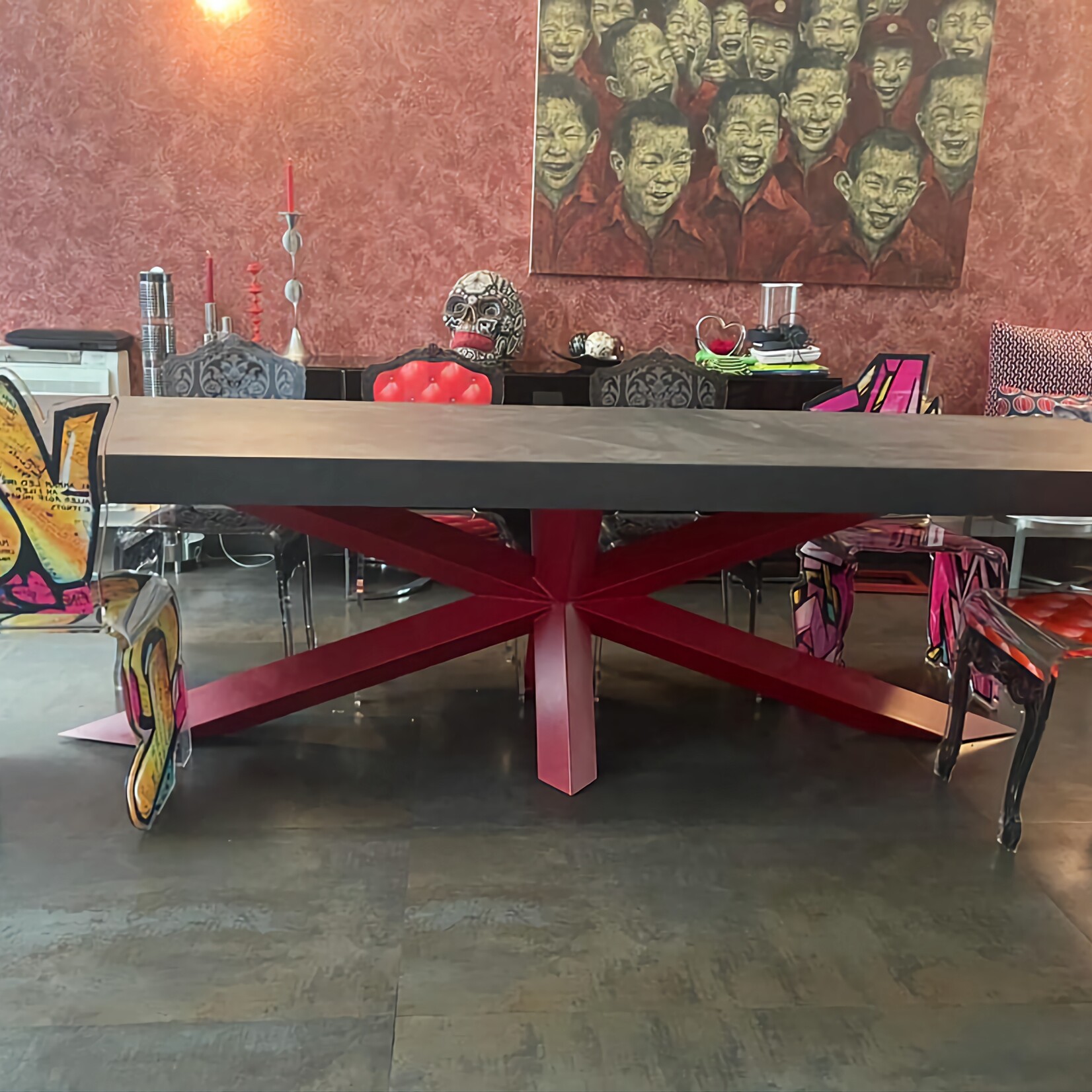 DCR Tafel of Tafelblad Art Betonlook Meubels 80cm breed