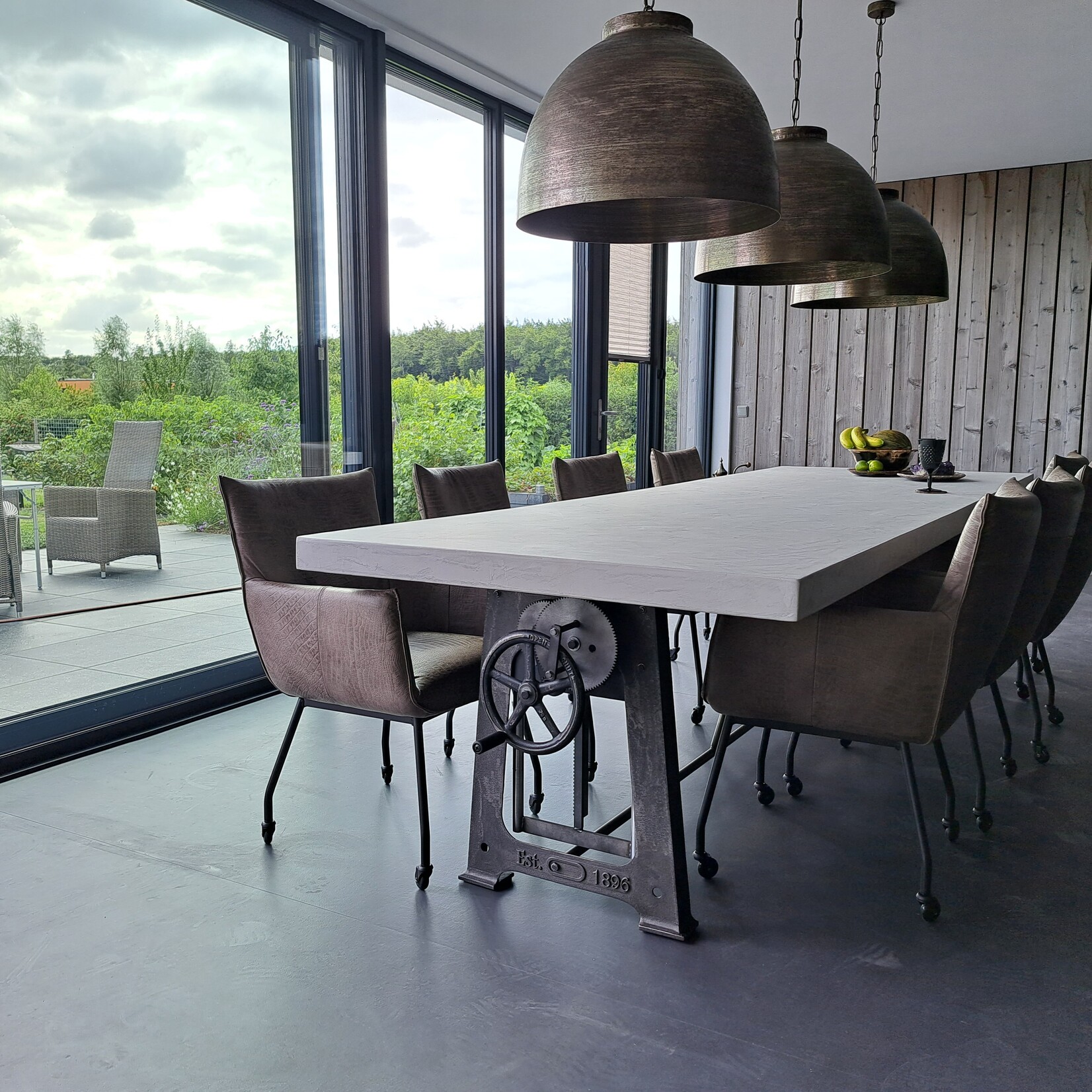 RdeB Tafel of Tafelblad - Betonlook / Beton-ciré - 90cm breed
