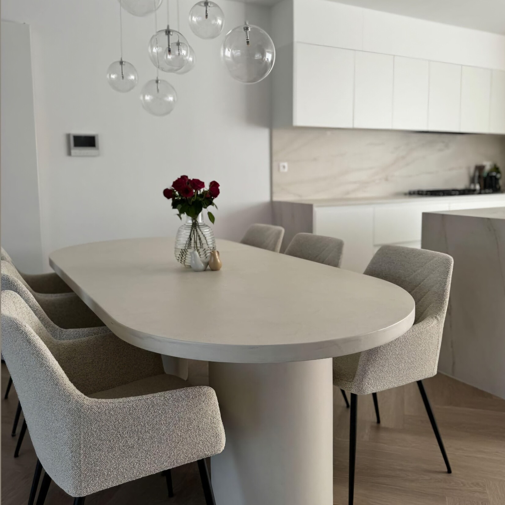 RdeB Tafel of Tafelblad - Betonlook / Beton-ciré - 100cm breed