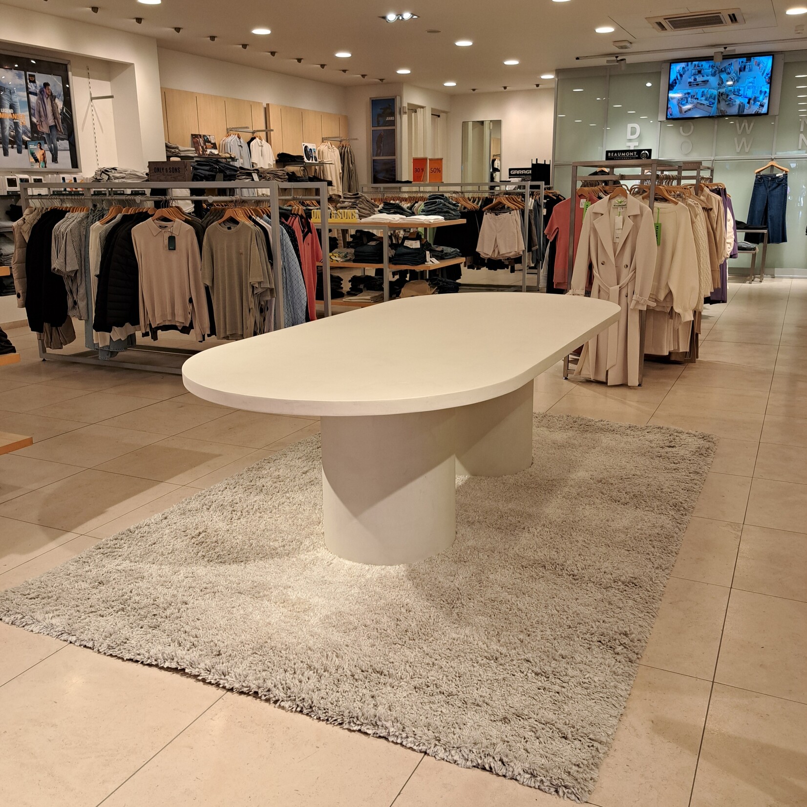 DCR Tafel of Tafelblad Art Betonlook Meubels 100cm breed