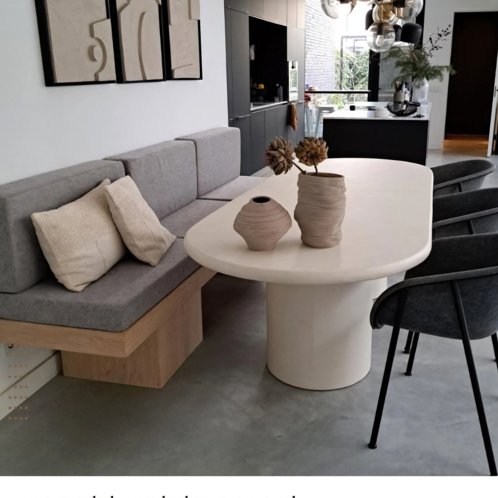 RdeB Tafel of Tafelblad - Betonlook / Beton-ciré - 100cm breed