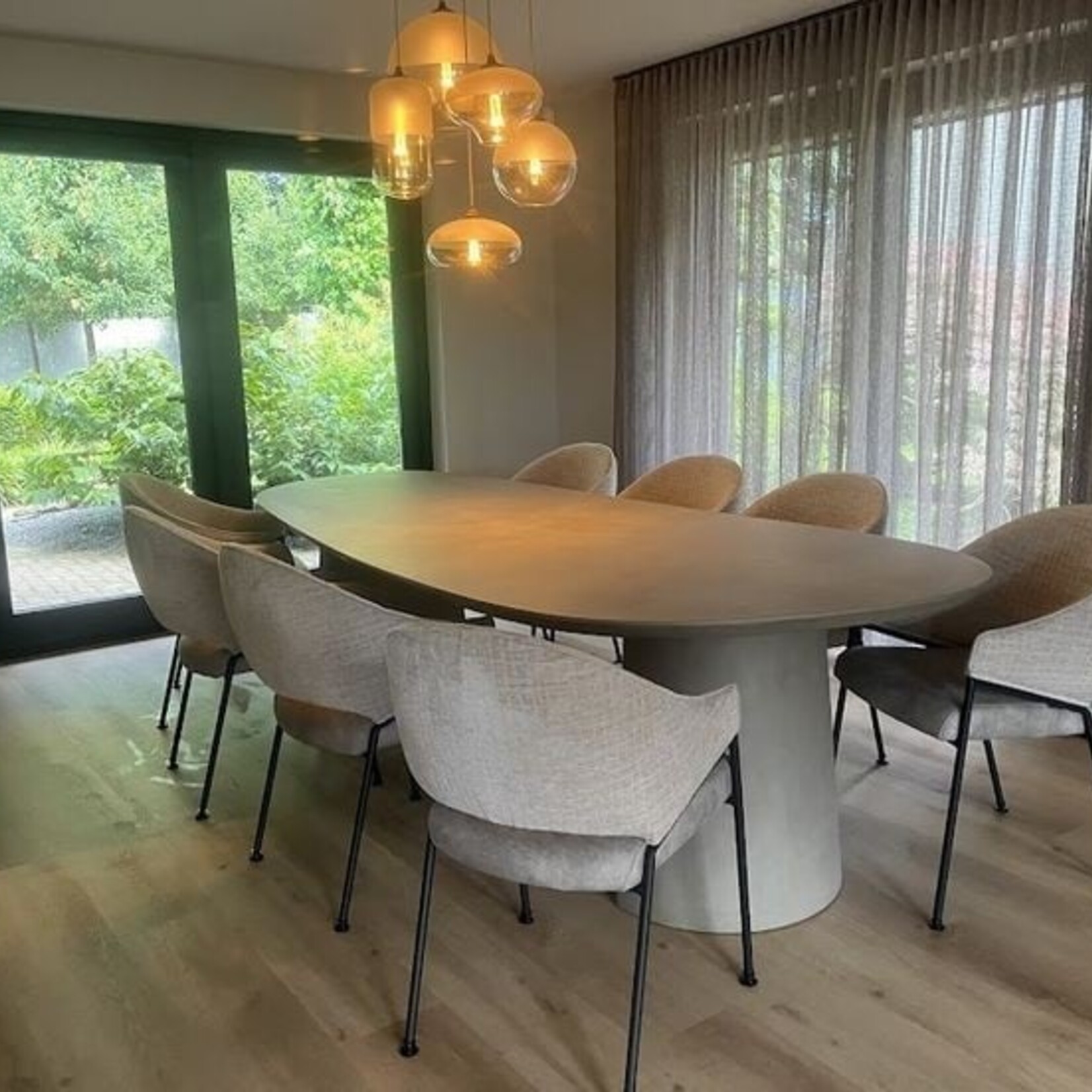 RdeB Tafel of Tafelblad - Betonlook / Beton-ciré - 130cm breed