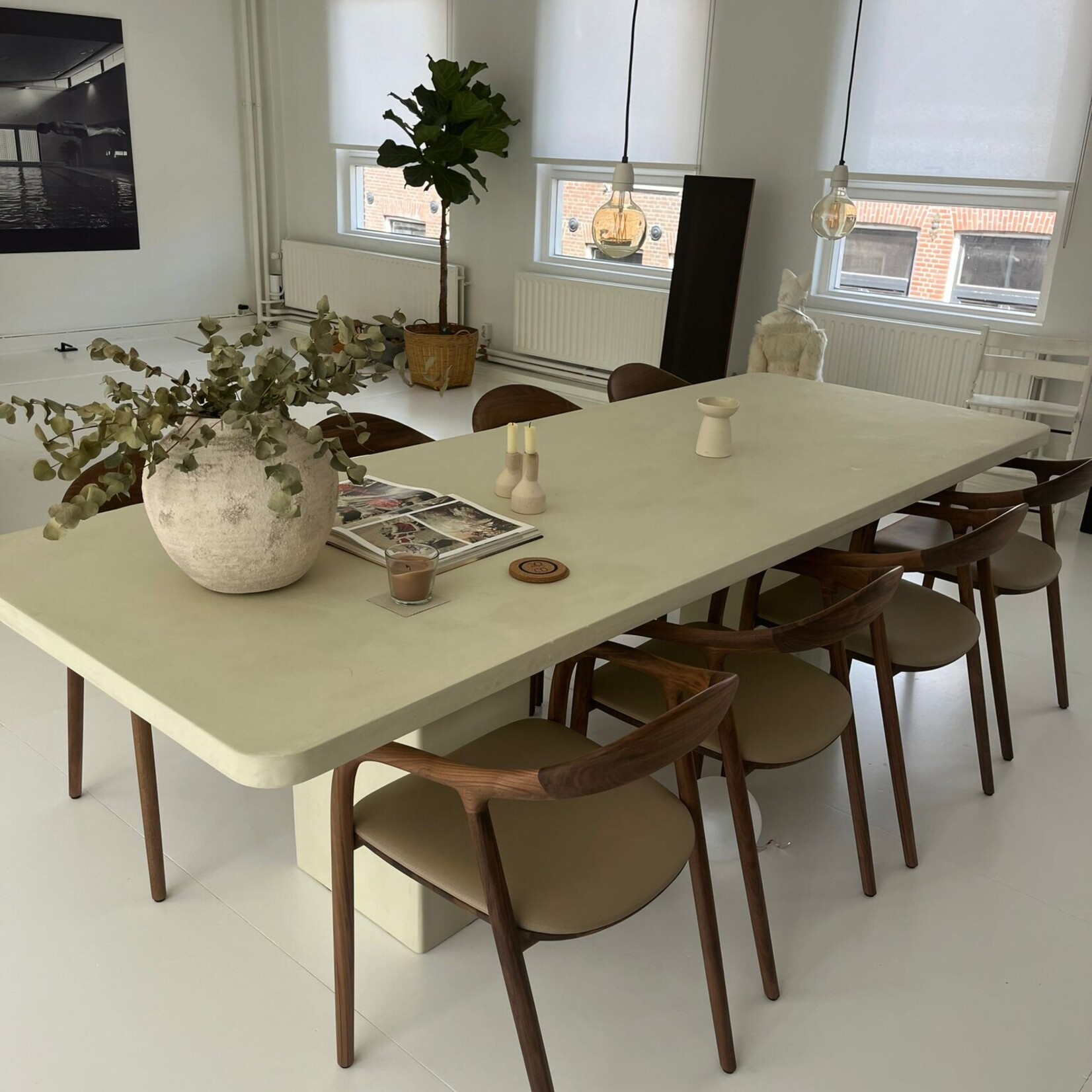 RdeB Tafel of Tafelblad - Betonlook / Beton-ciré - 130cm breed